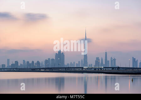 Vue panoramique du centre-ville de Dubaï Banque D'Images