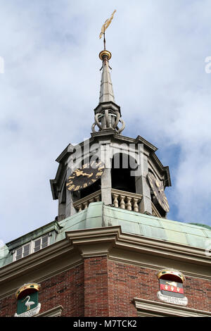 Pays-bas,South Holland,Dordrecht , juin 2016 : La Groothoofdspoort est une ancienne porte de la ville de Dordrecht Banque D'Images