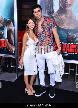 Hollywood, Etats-Unis. 12Th Mar, 2018. Caeli arrive à la Warner Bros Pictures 'Tomb Raider' en première mondiale au théâtre chinois de Grauman, IMAX le 12 mars 2018 à Hollywood, Californie / USA Crédit : Tsuni/Alamy Live News Banque D'Images