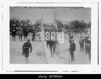 Le roi d'Espagne & Boy Scouts RCAC2014696301 Banque D'Images