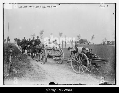 L'artillerie belge va/RCAC2014697115 Banque D'Images