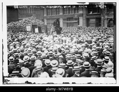 Adressage des anarchistes Berkman, Union Sq., 7-11-14 RCAC2014696536 Banque D'Images