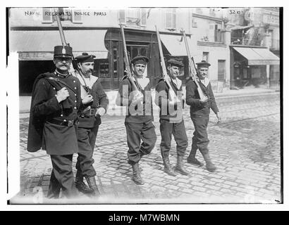 Les recrues de la marine police, Paris RCAC2014697210 Banque D'Images