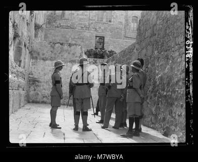 Les perturbations de la Palestine de 1936. Le lieutenant-général Dill visiter le Mur Occidental ou soi-disant lieu des lamentations juif matpc LOC.18231 Banque D'Images