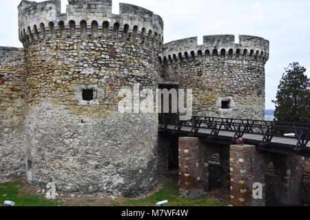 Belgrade, Serbie. Le 9 février 2017. Parc de Kalemegdan Forteresse de Belgrade Banque D'Images