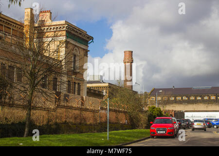 Les ruines du célèbre palais de Crumlin Road à Belfast en Irlande du Nord qui est en attente de réaménagement dans un hôtel moderne de 160 chambres Banque D'Images