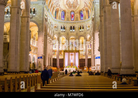 Basilique Sainte-Anne de Beaupré, Québec, Canada. Banque D'Images