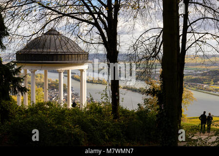 Pavillon suis Niederwalddenkmal, Rüdesheim, Rheingau, Hessen, Allemagne Banque D'Images