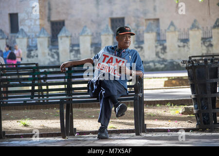 Un service de taxi, Santo Domingo, République Domnican Banque D'Images