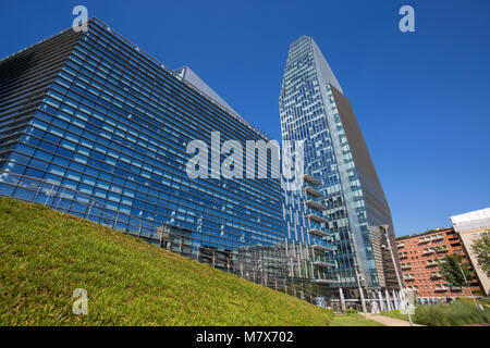 MILAN, ITALIE, le 7 juin 2017 - Samsung Electronics Italia building, à Milan, Italie lieu de Porta Nuova. Banque D'Images