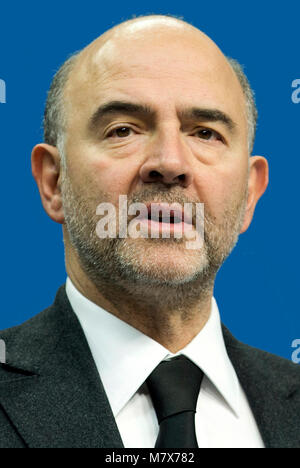 Pierre Moscovici - *18.09.1957 : homme politique français, membre du parti socialiste, Commissaire européen aux affaires économiques et financières, fiscalité et Custo Banque D'Images