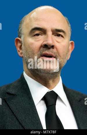 Pierre Moscovici - *18.09.1957 : homme politique français, membre du parti socialiste, Commissaire européen aux affaires économiques et financières, fiscalité et Custo Banque D'Images