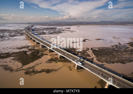 Deuxième Antenne de Severn Bridge Banque D'Images