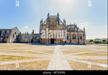 BATHALHA, PORTUGAL - 18 juin. Monastère de Batalha au Portugal le 18 juin 2016. Monastère de Batalha est un couvent dominicain dans la paroisse civile de Ba Banque D'Images