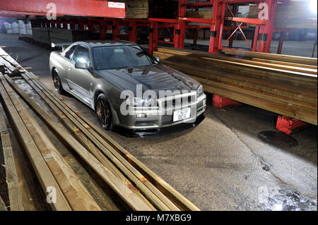 Nissan Skyline R34 Skyline voiture super japonais modifié Banque D'Images