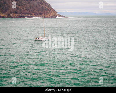 Lonely yacht dans l'Océan Atlantique Banque D'Images