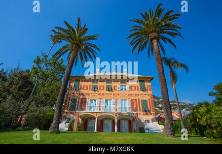 GENOVA Nervi (Italie), 25 mai 2017 - La Villa Grimaldi Fassio à Gênes Nervi, à l'intérieur de Gênes Nervi Parc Groppallo, Italie Banque D'Images