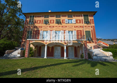 GENOVA Nervi (Italie), 25 mai 2017 - La Villa Grimaldi Fassio à Gênes Nervi, à l'intérieur de Gênes Nervi Parc Groppallo, Italie Banque D'Images