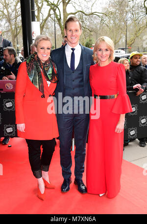 Steph McGovern (à gauche), Dan Walker, et Louise Minchin 2018 assister à la remise des Prix du Grosvenor TRIC House Hotel, Londres. Banque D'Images