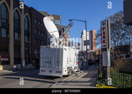 Fox News truck dans NYC Banque D'Images