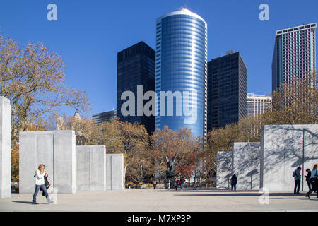 Mémorial de la marine dans la région de Battery Park, NYC Banque D'Images