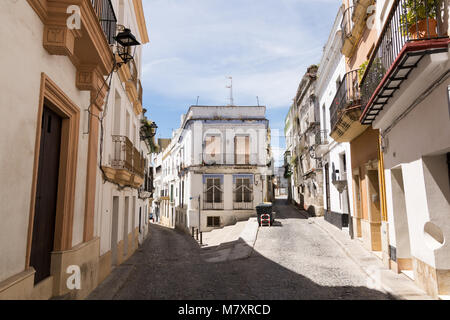 JEREZ DE LA FRONTERA, ESPAGNE - mai 2017 : vieille ville streen voir de Jerez de la Frontera Banque D'Images