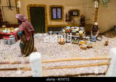Portal de Belén de Cantalejo (Segovia-España) Banque D'Images