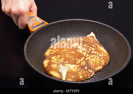 Petit déjeuner fait maison crêpes Deliscious Banque D'Images