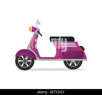 Moto classique icône vecteur isolé Illustration de Vecteur