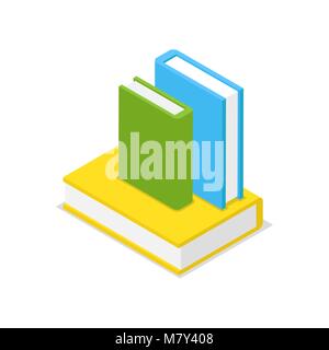 3D isométrique jeu livres icon Illustration de Vecteur