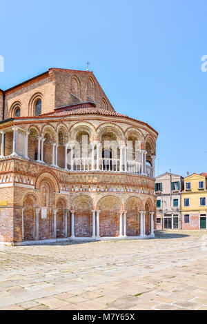 L'église de Santa Maria e San Donato sur l'île de Murano, Venise Banque D'Images