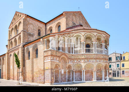 L'église de Santa Maria e San Donato sur l'île de Murano, Venise Banque D'Images