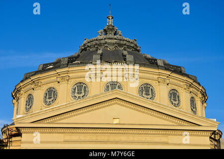 Bucarest, Roumanie. Le 3 février 2017. Romanian Athenaeum (Ateneul Roman) Banque D'Images