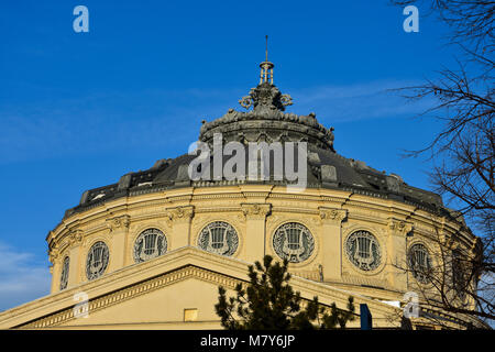 Bucarest, Roumanie. Le 3 février 2017. Romanian Athenaeum (Ateneul Roman) Banque D'Images