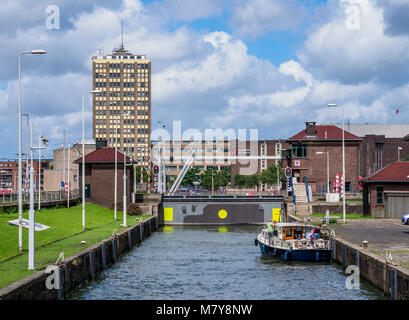 Grote Parksluis, verrou, Rotterdam, Hollande méridionale, Pays-Bas Banque D'Images