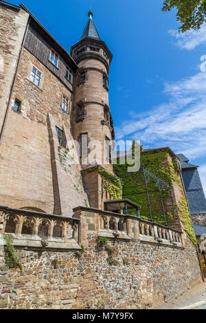 L'une des tours du château de Wernigerode. Allemagne Banque D'Images