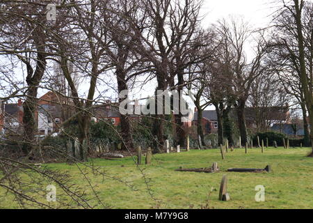 L'église prieurale, tombes à WORKSOP, NOTTS, UK Banque D'Images