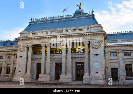 Bucarest, Roumanie. Le 3 février 2017. Palace du Patriarcat (Palatul Patriarhiei) Banque D'Images