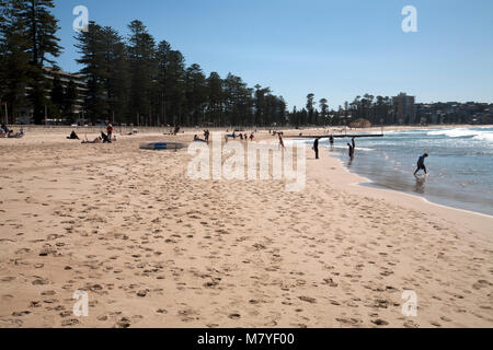 Océan Pacifique Manly Beach manly sydney New South Wales australie Banque D'Images