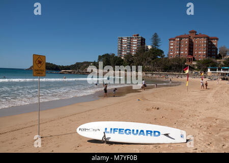 Océan Pacifique Manly Beach manly sydney New South Wales australie Banque D'Images