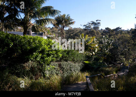 Pathway pointe park mosman sydney New South Wales australie Banque D'Images