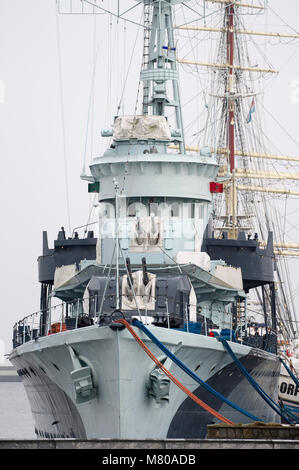 Museum Ship ORP Blyskawica est un destroyer de classe Grom qui a servi dans la marine polonaise durant la Seconde Guerre mondiale. ORP Blyskawica et il sister ship ORP Grom w Banque D'Images
