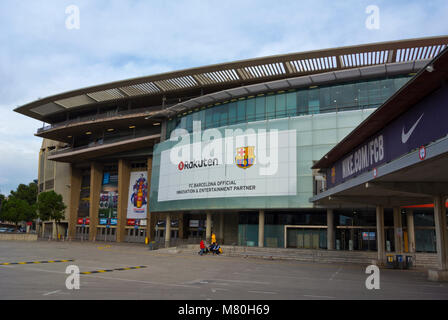 Le stade de football du FC Barcelone, le Camp Nou, Barcelona, Catalonia, Espagne Banque D'Images