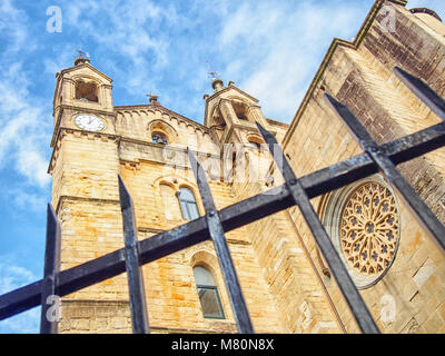 Église de San Vicente à San Sebastian, Pays Basque, Espagne. Banque D'Images