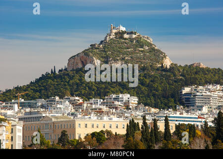 Vue sur la ville d'antenne à Athènes, Grèce Banque D'Images