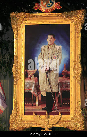La Thaïlande, Bangkok ; droit de S. M. le Roi Maha Vajiralongkorn, Banque D'Images