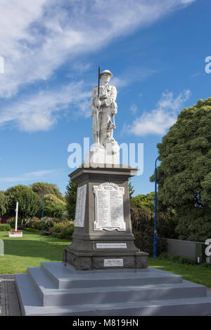 World War Memorial, Raven Quay, Kaiapoi, région de Canterbury, Nouvelle-Zélande Banque D'Images