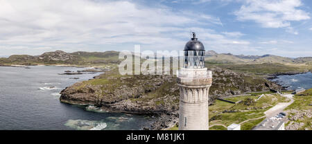 Superbe vue aérienne de 38 Point, Grand Britains plus occidentale, avec phare et les belles plages de sable blanc et costline dans la ba Banque D'Images