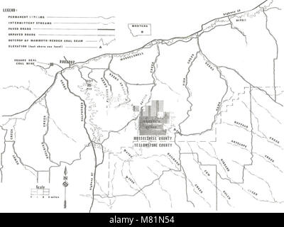 Domaine du charbon des Montagnes Bull - rapport d'étude, 1974 (1974) (20515936551) Banque D'Images