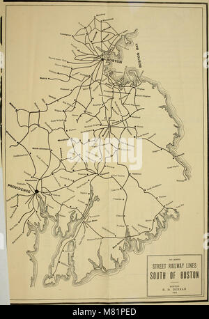 Un compte rendu de voyage de 1904 d'un voyage en tramway à travers l'est de la Nouvelle-Angleterre, décrivant le paysage, les villes et les communautés le long de la route. Banque D'Images